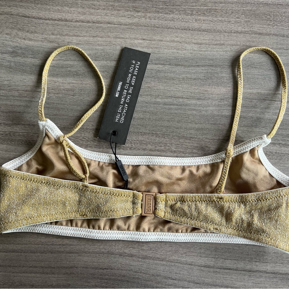 Triangl gold sparkle top - Picture 3 of 4
